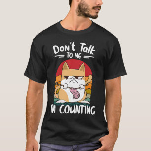 Camiseta No Me Hables Estoy Contando Tejidos De Gato Tejido