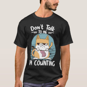 Camiseta No Me Hables Estoy Contando Tejidos De Gato Tejido