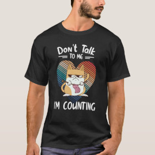 Camiseta No Me Hables Estoy Contando Tejidos De Gato Tejido