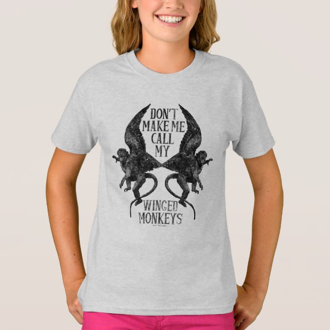 Camiseta No me hagas llamar a mis monos alados™ (Anverso)
