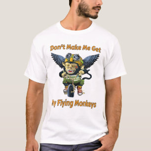 Camiseta No me hagas tener mi mono volador Hallowee diverti