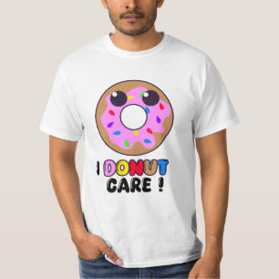 Camiseta No me importa - Diablos divertidos de Donut, Bocet