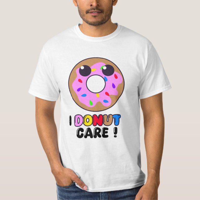 Camiseta No me importa - Diablos divertidos de Donut, Bocet (Anverso)
