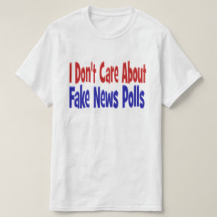Camiseta No me importa las noticias falsas encuestas azul r