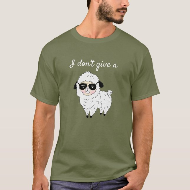 Camiseta No me importa una oveja divertida (Anverso)