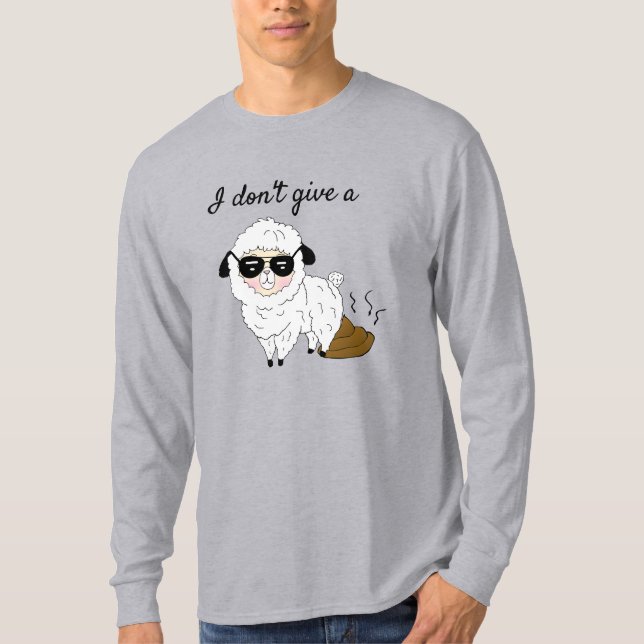 Camiseta No me importa una oveja divertida (Anverso)