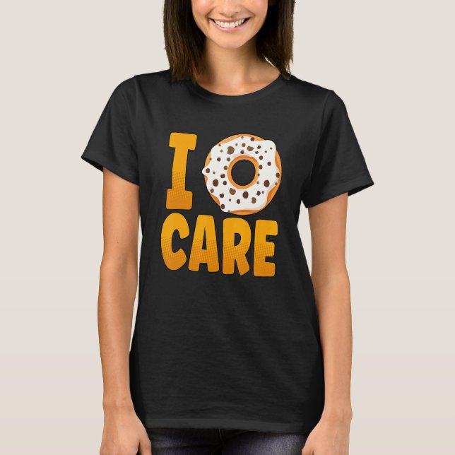 Camiseta No me importan los donuts rociar (Anverso)