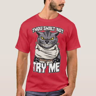 Camiseta No Me Intentarás Loca Lady Cat Gracioso Gato Loco