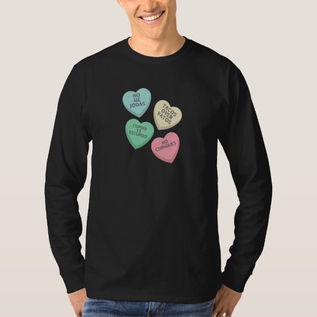 Camiseta No me Jodas Candy Heart Anti Valentines (Anverso)