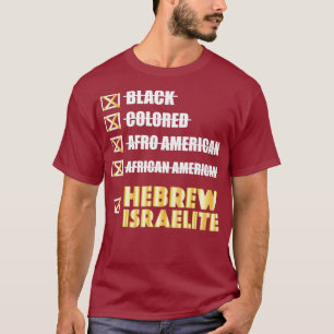 Camiseta No Me Llamen Negro Soy Un Israelí Hebreo