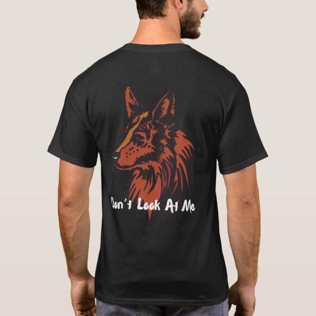 Camiseta No me mires | Wolf Vibes T-Shirt (Reverso)