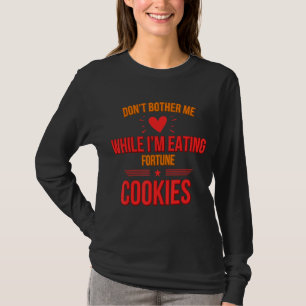 Camiseta No me molestes Estoy comiendo galletas Humor Gráfi
