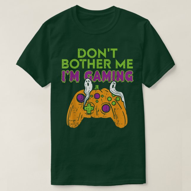 Camiseta No me molestes estoy jugando a los niños de Hallow (Diseño del anverso)
