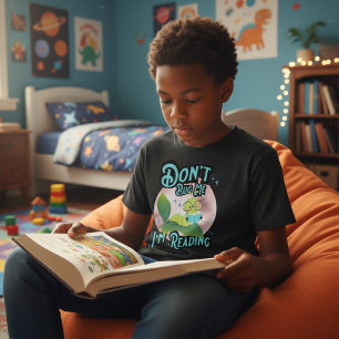 Camiseta No me molestes, estoy leyendo niños oruga
