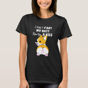 Camiseta No Me Molestó El Butt Te Golpeó Un Beso Corgi