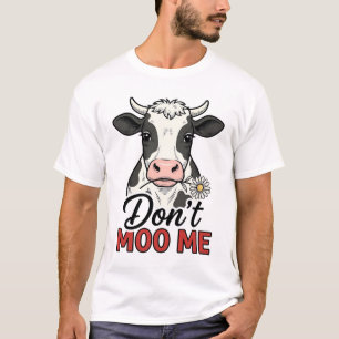 Camiseta No me moo con gracia Vaca Grabado Vintage