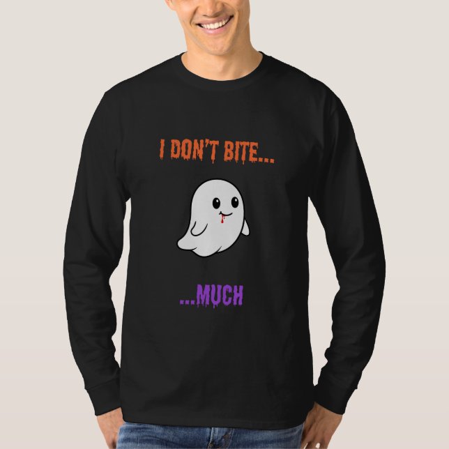 Camiseta No me muerdo... Mucho - Diseño de la fiesta de Hal (Anverso)