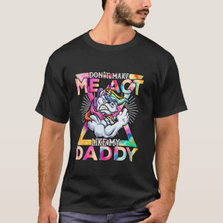 Camiseta No me obliguen a actuar como mi papá es gracioso,
