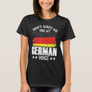 Camiseta No me obliguen a usar a mi profesor alemán de voz 