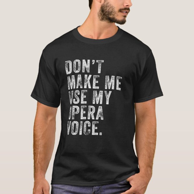 Camiseta No me obligues a usar mis Dis de moda divertida de (Anverso)