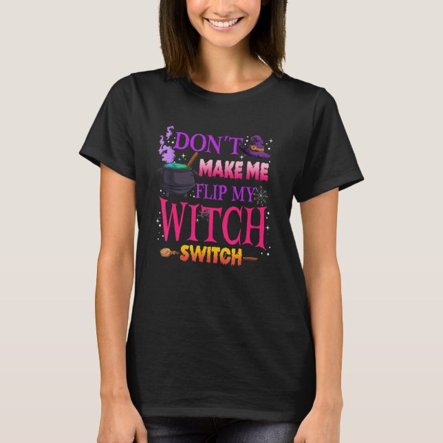 Camiseta No me obligues a voltear mi cabeza de halloween (Anverso)