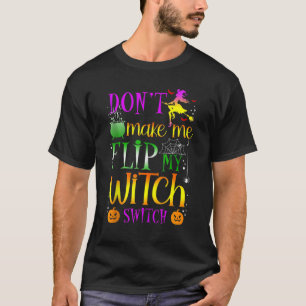 Camiseta No me obligues a voltear mi percha Halloween_1