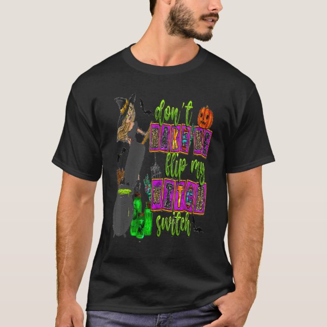 Camiseta No me obligues a voltear mi percha Halloween_8 (Anverso)