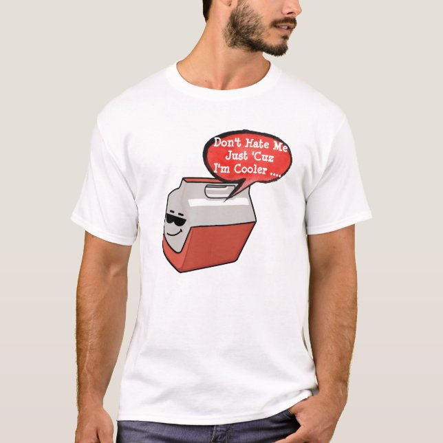 Camiseta No me odies, soy más frío, cerveza divertida y bar (Anverso)