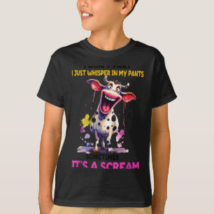 Camiseta No me peo solo susurro en mis pantalones es un gri