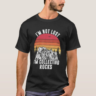 Camiseta No me pierdo estoy recogiendo rocas geóloga Tierra