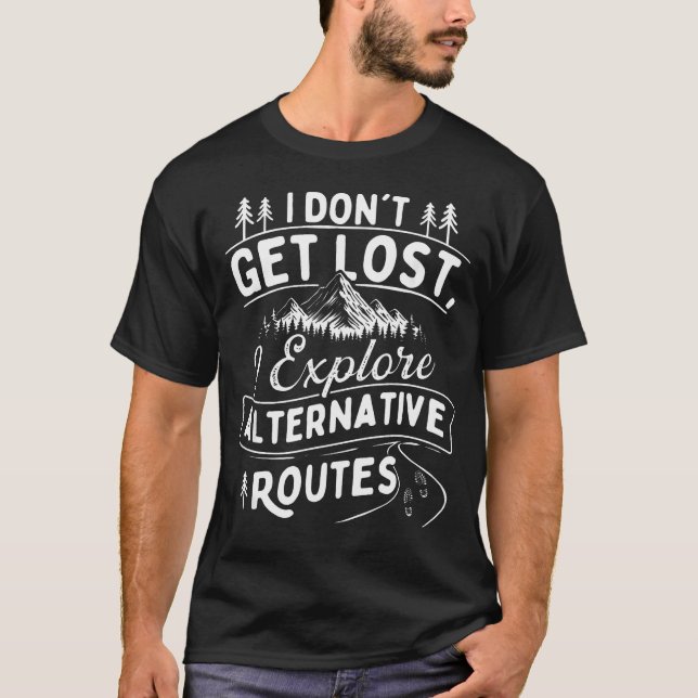 Camiseta No Me Pierdo Exploro Rutas Alternativas - (Anverso)