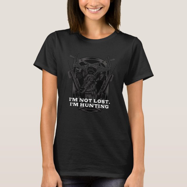 Camiseta No Me Pierdo La Caza De Introvert Hunter Antisocia (Anverso)