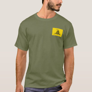 Camiseta No me pises bandera Gadsden AMARILLO KHAKI