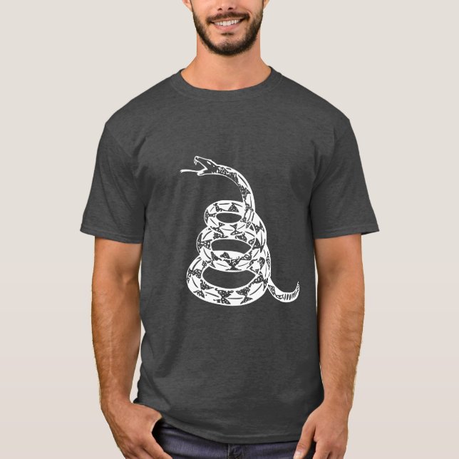 Camiseta No me pises el rompecabezas de la bandera de Gadsd (Anverso)