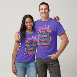 Camiseta No me pongas colorido en una caja