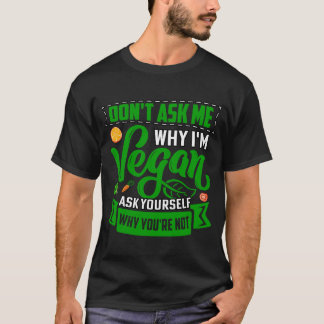 Camiseta No me preguntes por qué soy Vegan pregúntate por q