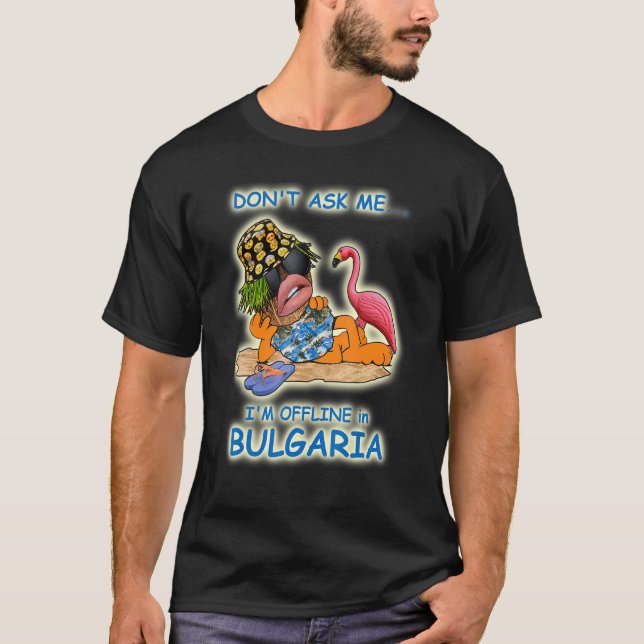 Camiseta No me preguntes si estoy fuera de línea en Bulgari (Anverso)