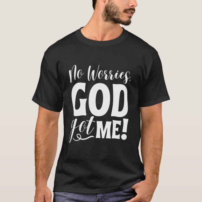 Camiseta No me preocupa que Dios me consiga un cristiano af (Anverso)