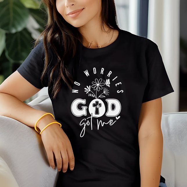Camiseta No me preocupa que Dios me tenga, la fe inspiró a  (Subido por el creador)