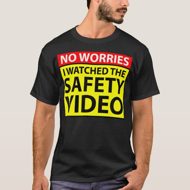 Camiseta No Me Preocupa Ver El Trabajo Funny Del Video De S (Anverso)