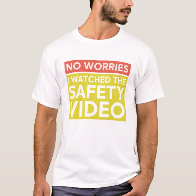 Camiseta No Me Preocupaba Ver El Video De Seguridad Gracios (Anverso)