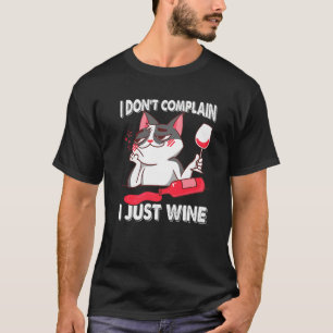 Camiseta No me quejo de que solo viajo gatos volando