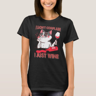 Camiseta No me quejo de que solo viajo gatos volando