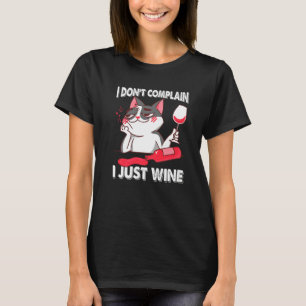Camiseta No me quejo de que solo viajo gatos volando