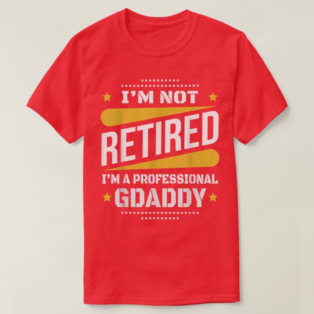 Camiseta No Me Retiro Profesional GDaddy Vintage Retirem (Diseño del anverso)