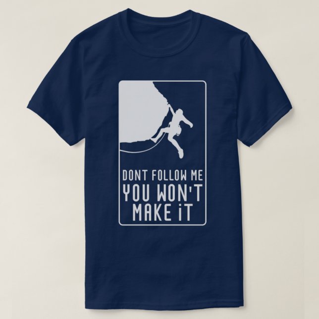 Camiseta No me sigan haciendo gracia la escalada en roca (Diseño del anverso)
