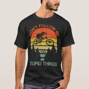 Camiseta No me sigan hago cosas estúpidas ciclismo retro