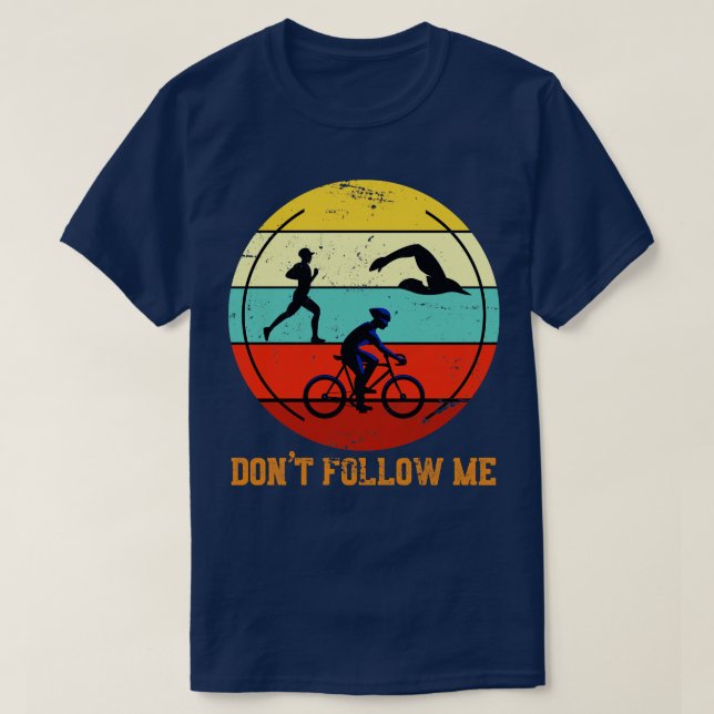 Camiseta No me sigan Triatlón deportiva (Diseño del anverso)