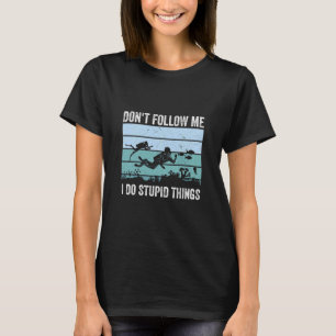 Camiseta No me sigas hago cosa estúpida buceo Scuba
