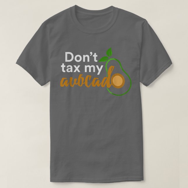 Camiseta No me toques el aguacate (Diseño del anverso)
